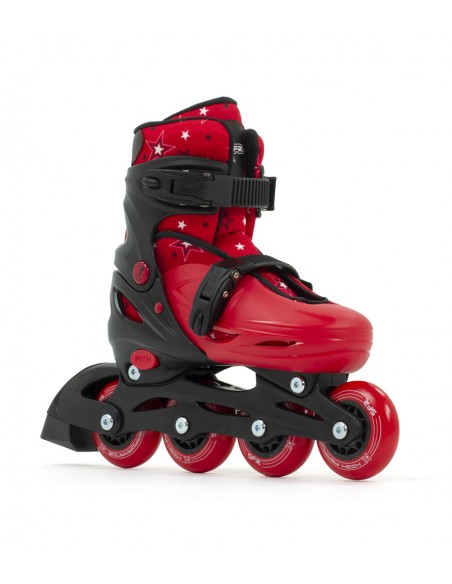 patines sfr plasma ajustable | negro-rojo| junior