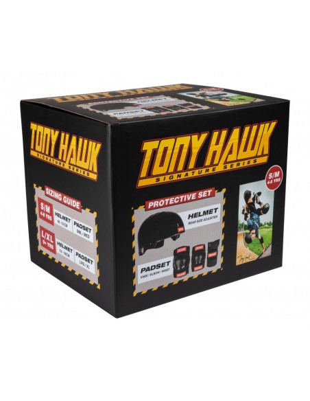 Comprar set de protecciones junior tony hawk | casco + protecciones