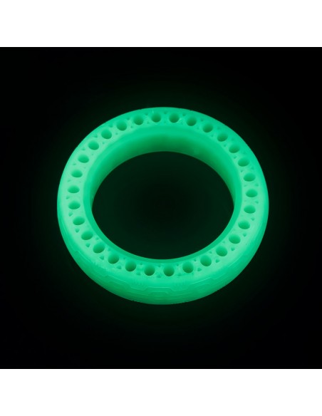 rueda maciza abejada doble suspensión fluorescente | repuestos patinete eléctrico