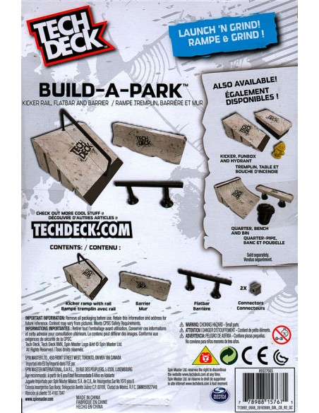 Comprar barandilla tech deck "build a park" 2 | skatepark fingerskate