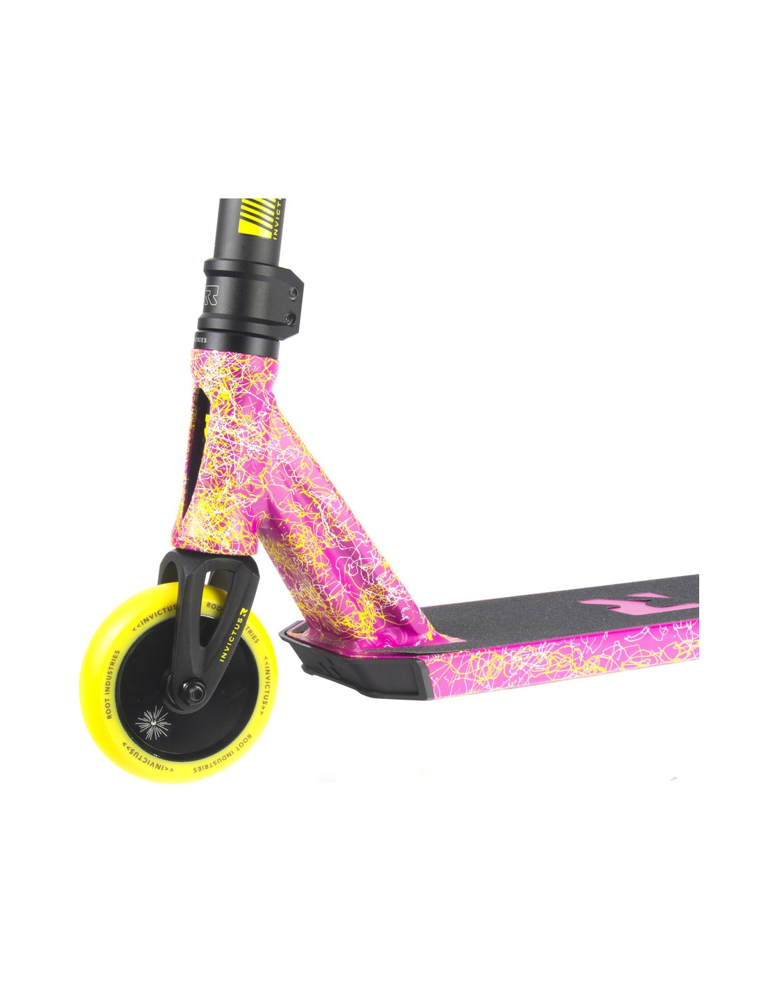 ROOT INDUSTRIES Complete Scooter Invictus Radiant Pink/Yellow/White Freestyle 