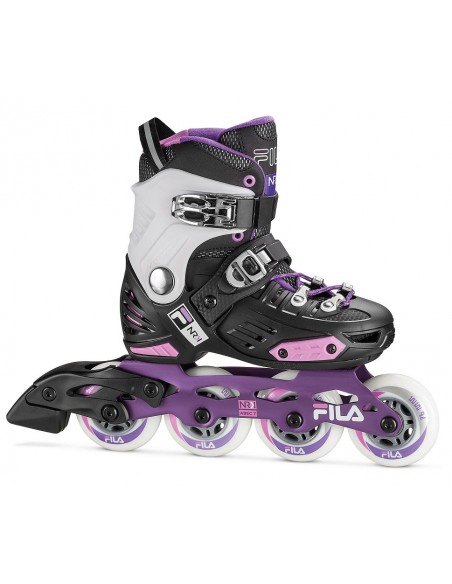 fila skates nrk g junior | black/violet/pink