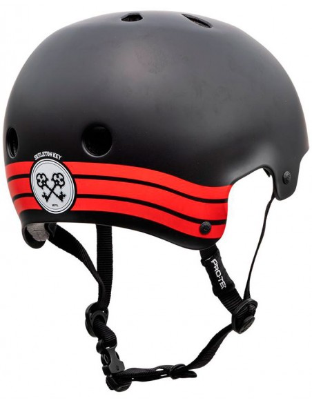 Comprar casco pro-tec old school cert | skeleton key black/red