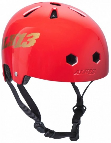 alk13 krypton glossy helmet rojo-oro