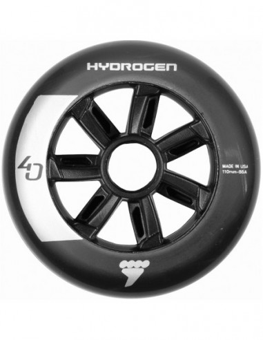 ruedas hydrogen 40 110mm 85a black - 6pack