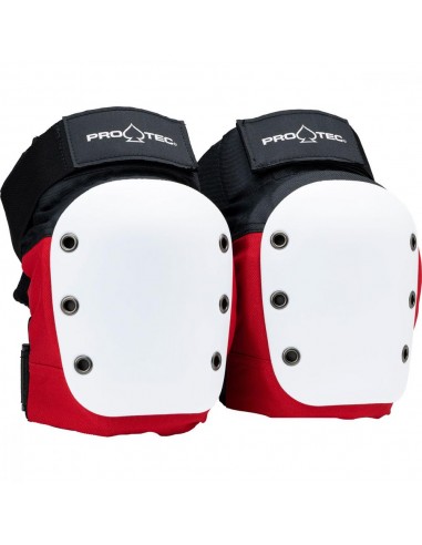 pro-tec  street knee-elbow pad set red-white-black