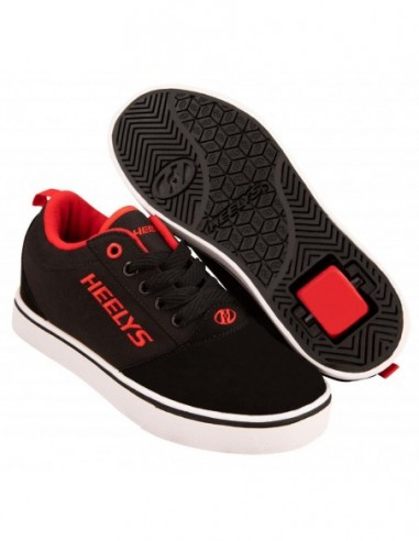 heelys pro 20 - black/red/nubuck