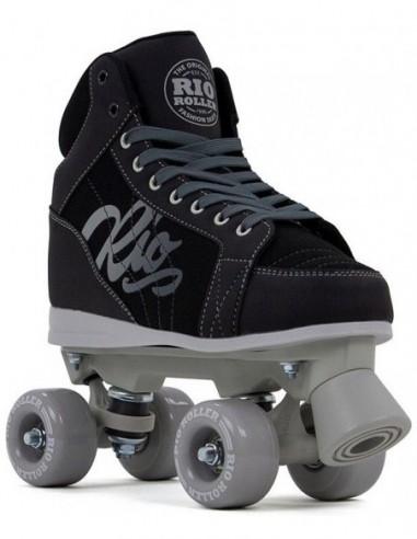 rio roller lumina quad skates - negro/gris