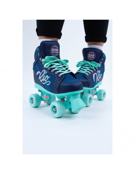 Oferta rio roller lumina quad skates | azul marino-verde