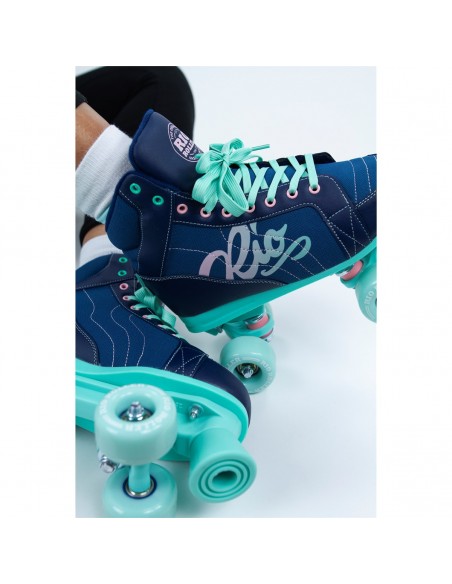 Tienda de rio roller lumina quad skates | azul marino-verde