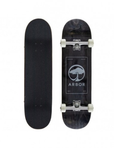 arbor skateboard street 8.5" logo black