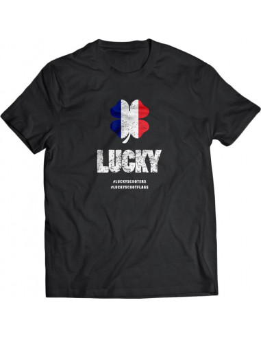 camiseta lucky clover logo flag